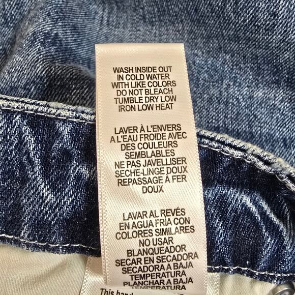 Good American‎ Good Vintage Distressed Jeans Leopard Print Detailing Size 16 - Picture 15 of 15